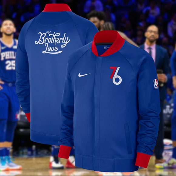 Philadelphia 76ers Nike 2022/23 City Edition Showtime Full-Zip Jacket Sz XL $165